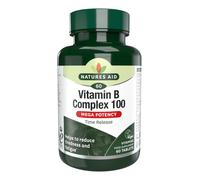 Natures Aid Vitamin B Complex: 100mg, Energy & Immune Support, 60 Tablets