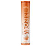 Natures Aid Vitamin C 1000mg Effervescent 20 Tablets - High Strength Fizzy Supplement - Immune Support & Collagen Formation - Vegan, Vegetarian,