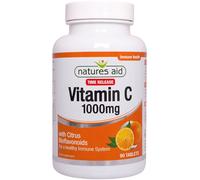 Natures Aid Vitamin C 1000mg Time-Release - 90 Tablets for Immune Support & Collagen Formation