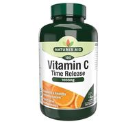 Natures Aid Vitamin C 1000mg Time Release Tablets with Citrus Bioflavonoids - 180 Tablets - Vegan