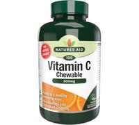 Natures Aid Vitamin C 500mg 100 Chewable Tablets - Supports Immune