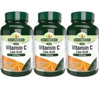 Nature's Aid Vitamin C Low Acid 1000mg 90 Tablets X 3