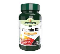 Natures Aid Vitamin D3 Tablets 1000 IU (25µg) High Strength Vegan 90 Tablets