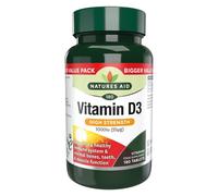 Natures Aid - Vitamin D3 1000 IU Tablets - High Strength, Vegan, Non-GMO, Gluten-Free - 180 Tablets