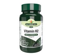 Natures Aid Vitamin K2 (100ug) MenaQ7 (with Vitamin D3) 30 Capsules