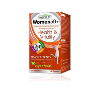 Natures Aid Women's 50+ Multi-Vits & Mins, 30 Caps - 35-Ingredient Formula for Daily Health & Vitality