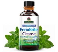 Nature's Answer PerioBrite Cleanse Oral Cleansing Concentrate, 4 oz - Cool Mint Flavor Oral Rinse - Fluoride-Free, Alcohol Free, No Artificial Preservatives, Colors, Dyes, or Sweeteners