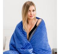 Nature's Answer Premium Weighted Blanket for Adult 6.8kg, Single Weighted Blanket for Anxiety & Stress Relief - Heavy Cooling Blanket with Removable Cover - Anti-Anxiety Gravity Blanket (122x183cm)