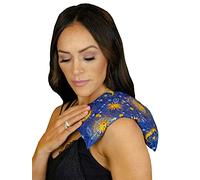 Nature's Approach Basic Herb Pack Rice Heating Pad Microwavable Reusable Heat Pack with Herbal Aromatherapy Fill, Freezer and Microwave Safe for Hot and Cold Therapy, Celestial Indigo
