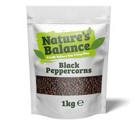 Nature's Balance Black Peppercorns 1kg Whole Pepper Corns for Pepper Grinder in Resealable Pouches to Maintain Freshness