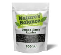 Natures Balance Jumbo Flame Raisins 500g Plump Juicy Black Raisins Low Fat