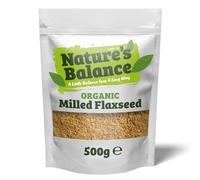 Nature's Balance Organic Milled Flaxseed 500g - Gluten Free High Fibre Ground Linseed Flax Seed Powder