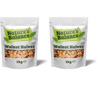 Nature's Balance Walnuts 1kg | Raw Walnut Halves (Pack of 2)