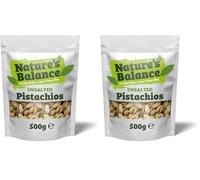 Natures Balance Whole Raw Unsalted Pistachios With No Added Salt 500g (Pack of 2)