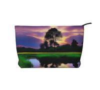 Nature's Beauty Corduroy Makeup Bag with A Sturdy Lining for Travel and Daily Use