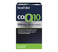 Nature's Best Co Enzyme Q10 - High Strength CoQ10 Supplement - One-a-Day - High Potency, Fast Absorption - UK Made - 200mg, 60 Capsules (2 Months' Supply)