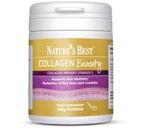 Nature's Best Collagen Beauty Powder - Supports Skin Elasticity & Reduces Fine Lines - Taste-Free, Fast Dissolving Collagen Peptides - UK Made - 100g, 40 Servings