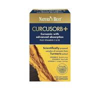 Nature's Best Curcusorb+ Highly Absorbable Curcumin Complex, 60 Capsules | Vitamin D3 and Vitamin C, Joint, Muscle, Cartilage and Immune Support, 2 Month Supply