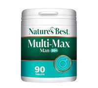 Nature's Best Multi, Max Man 50+ Multivitamin, 90 Tablets | Targeted Support Vitamin D, B and Magnesium for Energy and Cognitive Health for Men Over 50, UK Made, 3 Months' Supply