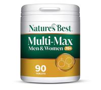 Nature's Best Multi-Max Multivitamin for Age 70+ - Advanced Support with Vitamin C, D and Calcium for Immune Support & Bone Health for Seniors - UK Made - 90 Tablets (3 Months' Supply)
