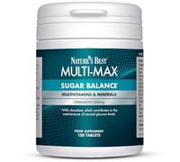 Nature's Best Multi-Max Multivitamin for Sugar Balance - with Vitamin B6, Vitamin C, Chomium and More - Blood Sugar & Energy Support - UK Made - 120 Tablets (2 Months' Supply)