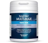 Nature's Best Multi-Max Multivitamin for Teen Him - with Vitamin C, Selenium and Magneisum - Growth & Development Support for Boys 13-19 - UK Made - 90 Tablets (3 Months' Supply)