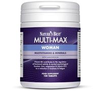 Nature's Best Multi-Max Multivitamin for Women - with Vitamin C, Zinc, Iron and More - UK Made - 120 Tablets (2 Months' Supply)