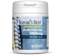 Nature's Best Pure Fish Oil Capsules High Strength (1000mg), 180 Capsules