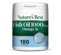 Nature's Best Pure Fish Oil Capsules High Strength (1000mg), 180 Capsules | Essential Omega 3 Fish Oil EPA 360mg and DHA 240mg, UK Made, Up to 6 Months' Supply