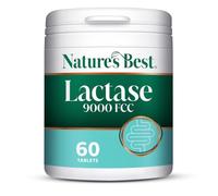 Nature's Best Super Strength Lactase Tablets 9000 FCC, 60 Tablets | Enzyme Units, Digestive Enzyme, UK Made, 1 Month's Supply