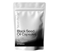 Nature's Blends 60 x 500mg Cold Pressed Black Seed Oil Capsule - Pure Ethiopian Nigella Sativa Black Seed Oil Capsules - Premium for Hair Growth