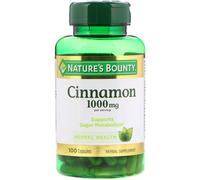 Nature's Bounty, Cinnamon, 1000 mg, 100 Capsules
