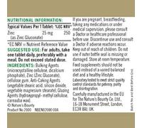 Nature's Bounty Maximum Strength Zinc 25mg Tablets 100 Tablets