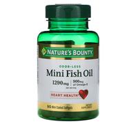 Nature's Bounty, Mini Fish Oil, 1,290 mg, 90 Mini Coated Softgels