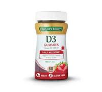 Natures Bounty Vitamin D3 1000 Iu Gummies 60 Pieces Strawberry