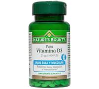 Nature's Bounty Vitamin D3 25µg (1000IU) 100 Tablets
