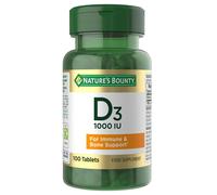 Nature's Bounty Vitamin D3 25µg (1000IU) 100 Tablets