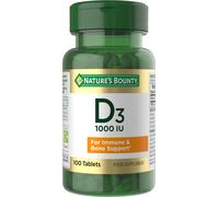 Nature's Bounty Vitamin D3 25µg (1000IU) 100 Tablets