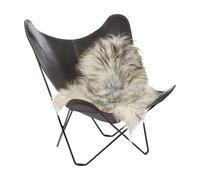 Natures Collection Icelandic Sheepskin | Long Wool | 100-120 cm - Natural Grey