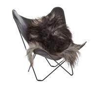 Natures Collection Icelandic Sheepskin | Long Wool | 100-120 cm - Natural Grey Dark