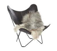 Natures Collection Icelandic Sheepskin | Long Wool | 120+ cm - Natural Grey