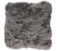 Natures Collection Long-Wool Sheepskin Cushion | 35x35 cm - Steel