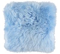 Natures Collection Long-Wool Sheepskin Cushion | 35x35 cm - Summer Sky
