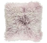 Natures Collection Snow Collection | Tibetan Curly Cushion | 60x60 cm | 40x40 cm - Cloud Grey/Snow Top - 40x40 cm