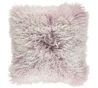 Natures Collection Snow Collection | Tibetan Curly Cushion | 60x60 cm | 40x40 cm - Cloud Grey/Snow Top - 60x60 cm