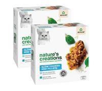 Nature's Creations Slow Cooked Mini Fillets 8pk x Pack of 2 - Fish - Features Natural and Healthy Ingredients to Help Your Furry Friend Thrive - No Added Colourants or Artificial Flavourings