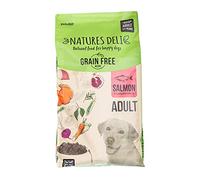 Natures Deli Dry Dog Food for Adult Dogs, Grain Free Natural Complete Hypoallergenic Food for Dogs, Suitable for All Breeds, Salmon and Sweet Potato - 12 kg