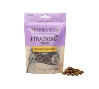 Natures Deli Turkey & Sweet Potato Puppy Training Treats, 100 g (1-Pack) | Gluten Free, Low Fat, Hypoallergenic, Perfectly Sized for Small Dogs, Encourages Positive Behaviour, For Training & Rewarding