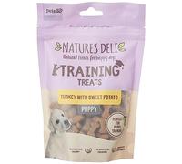 Natures Deli Turkey with Sweet Potato Puppy Training Treats, Training Biscuits for Small Dogs Gluten Free Low Fat Dog Treats - 100 g