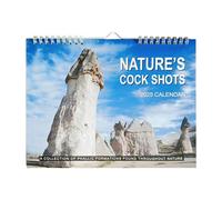 Nature's Dicks Calendar - Hangable Prank Wall Calendar 2025 | Funny Calendar Joke Calendar | Monthly Planning Binding Wall Calendar 2025, Hangable, Prank Nature Cockshot With Writing Space For Adults
